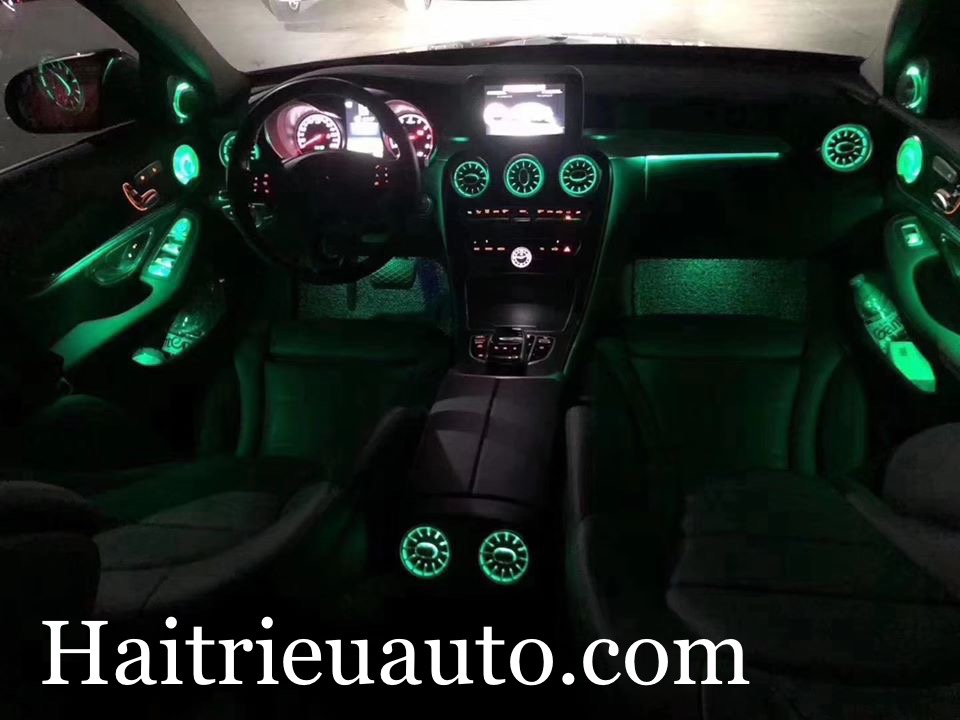 Nâng cấp led 64 mầu cho xe Mercedes C 300 4 Image