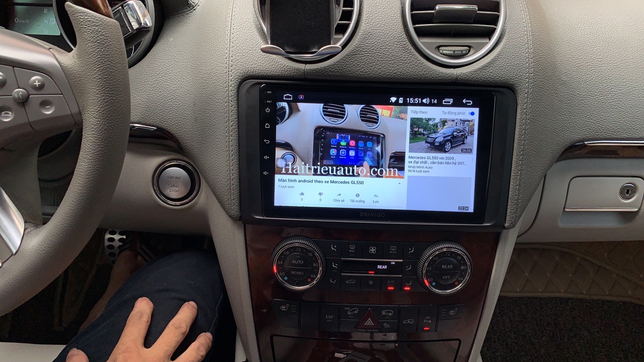 Màn hình android theo xe Mercedes GL 320 5 Image