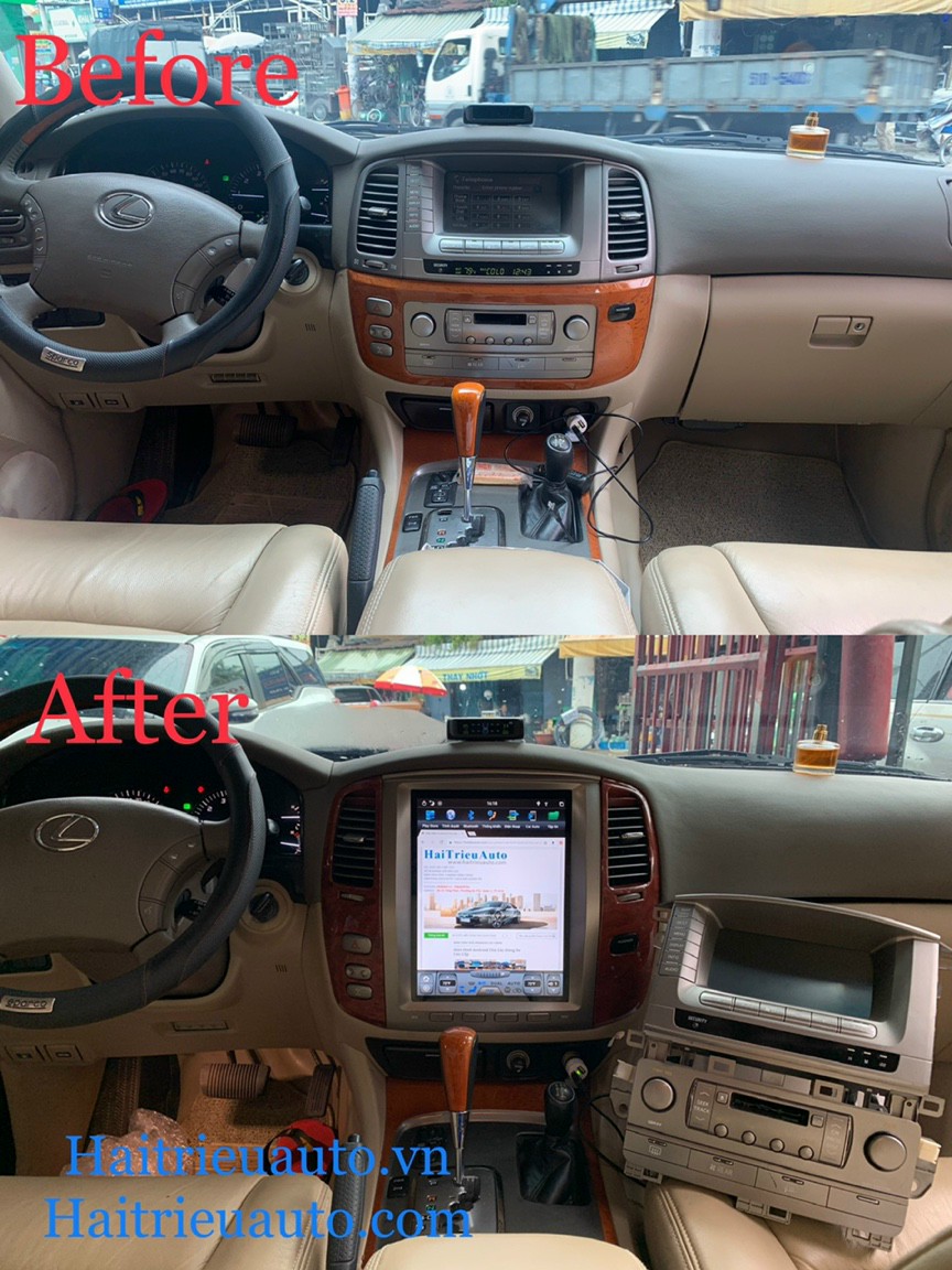 Màn hình android tesla theo xe lexus LX470 3 Image