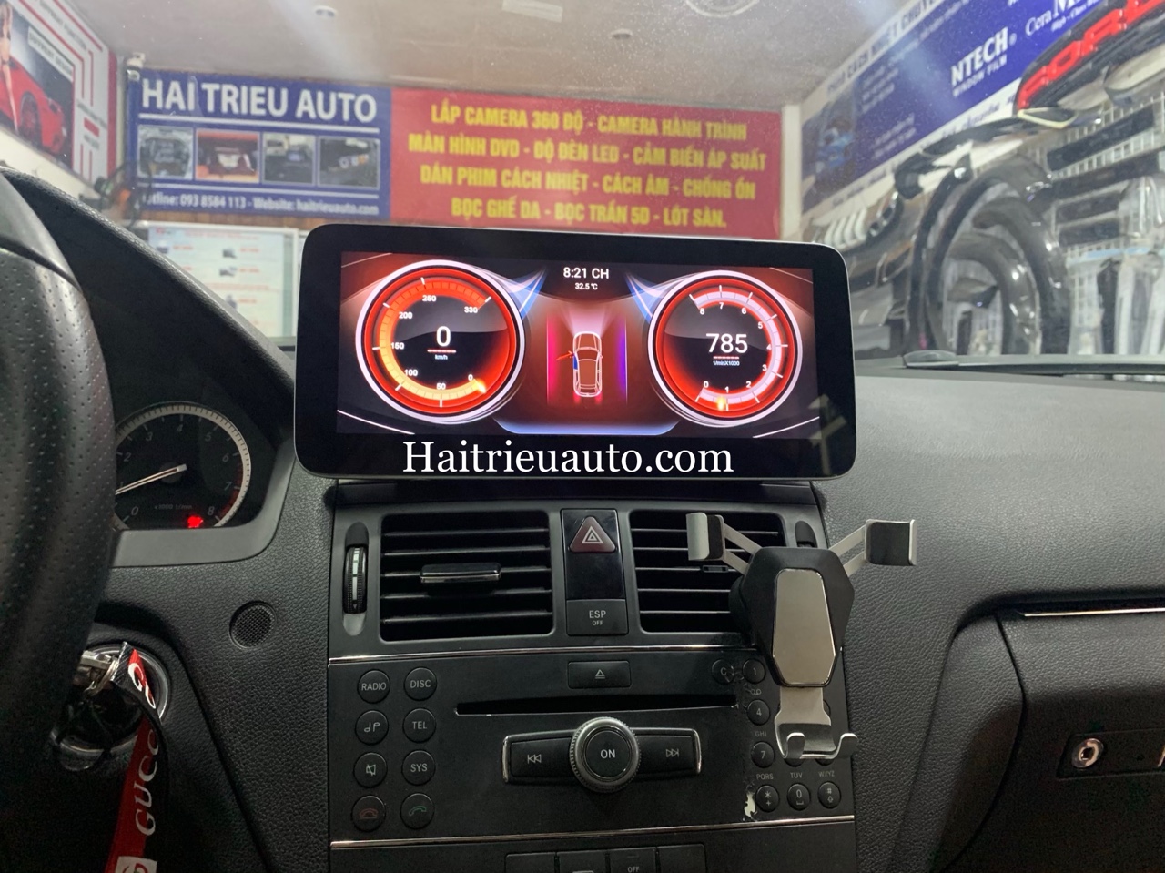 Màn hình android cho xe Mercedes C250 2010 7 Image