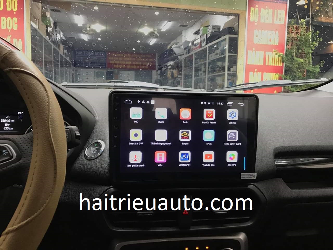 màn hình android theo xe ecosport 2019 2 Image