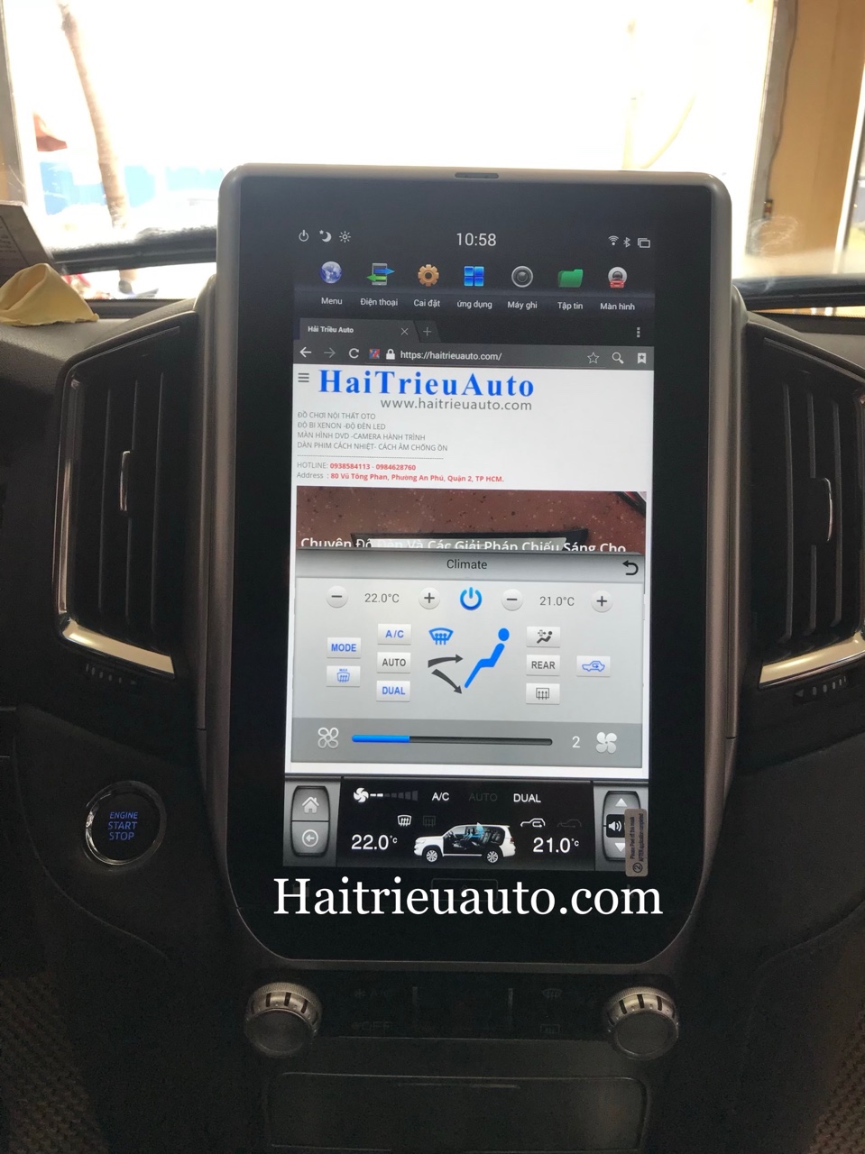 Màn hình tesla cho xe Toyota Land Cruiser 4 Image