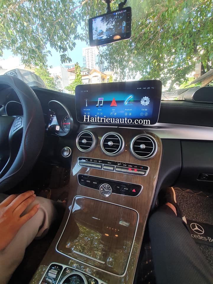 Màn hình android theo xe Mercedes C250 2016 4 Image