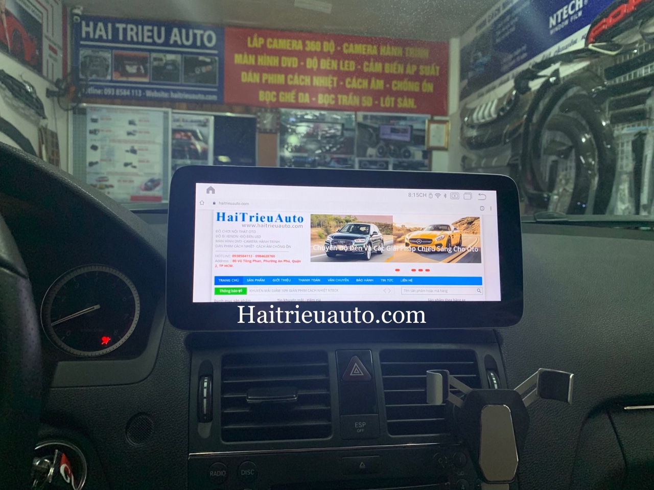 Màn hình android cho xe Mercedes C250 2010 4 Image