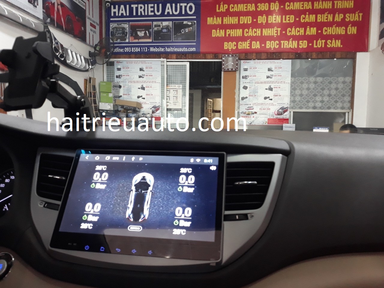 màn hình android theo xe tucson 2018 4 Image