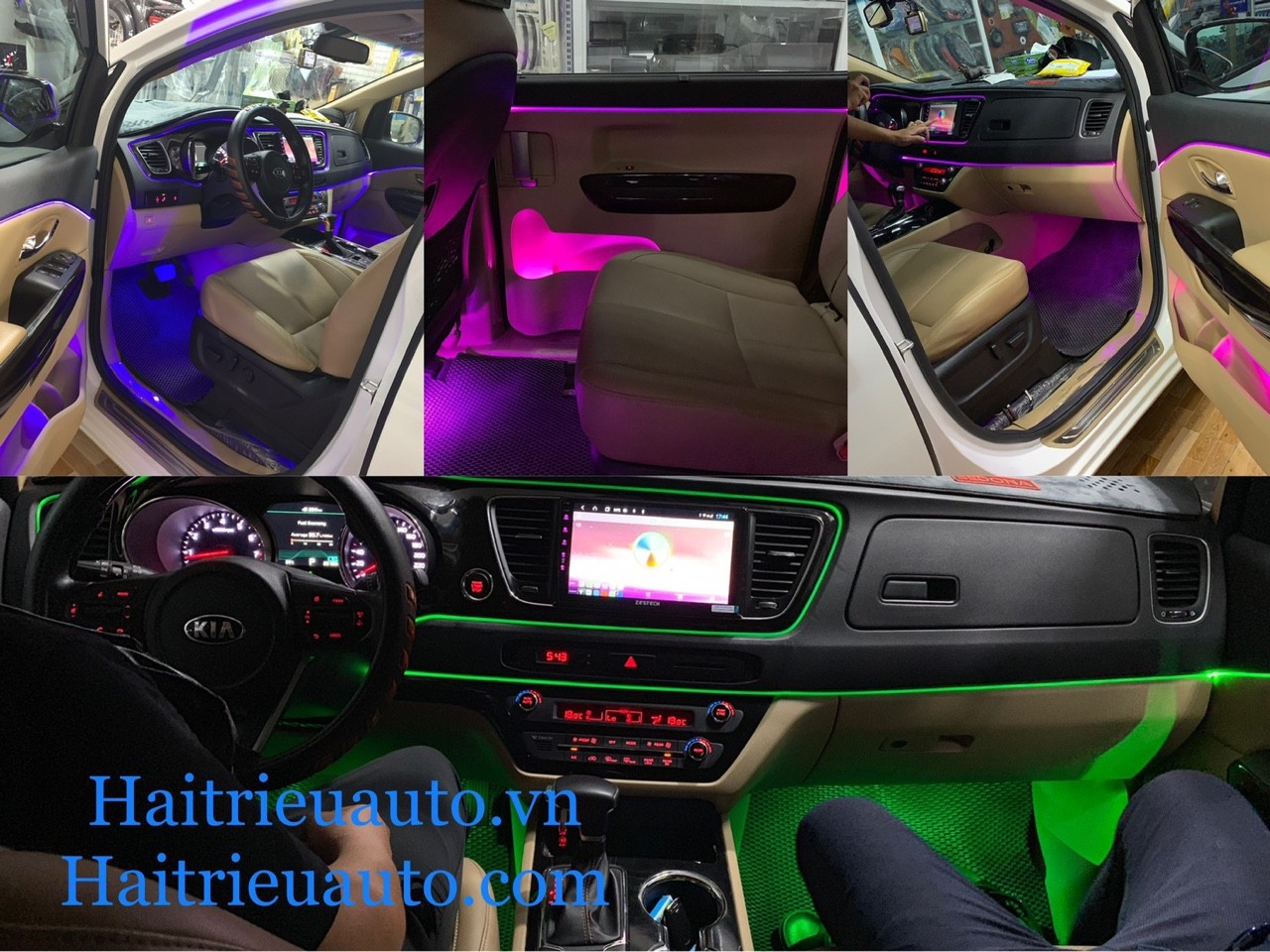 đèn led nội thất xe kia sedona 5 Image