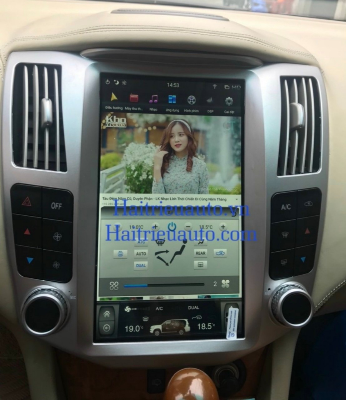 màn hình android tesla xe lexus RX350 4 Image