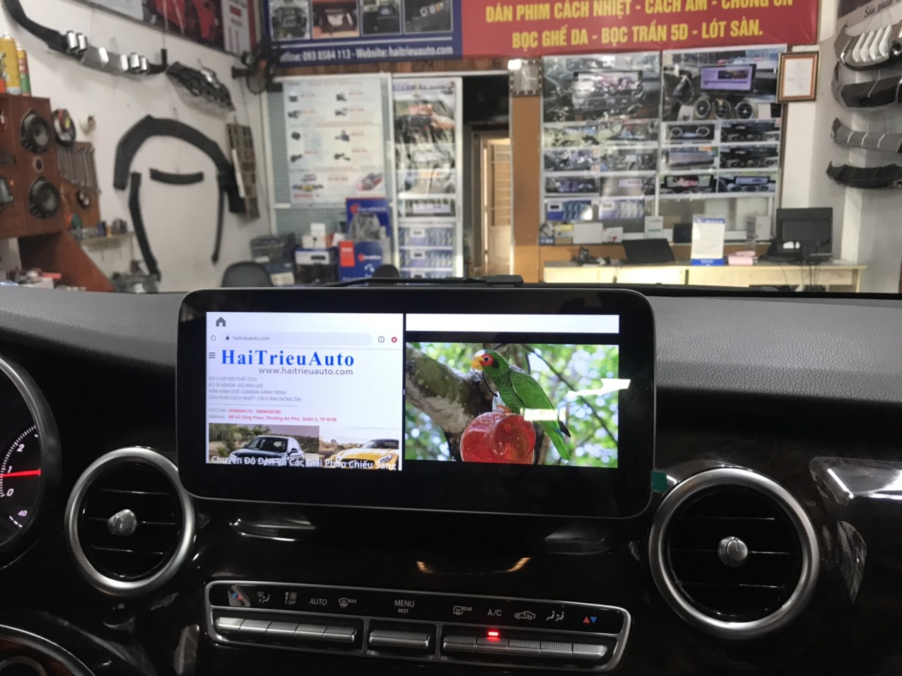 Màn hình android theo xe mercedes V250 4 Image