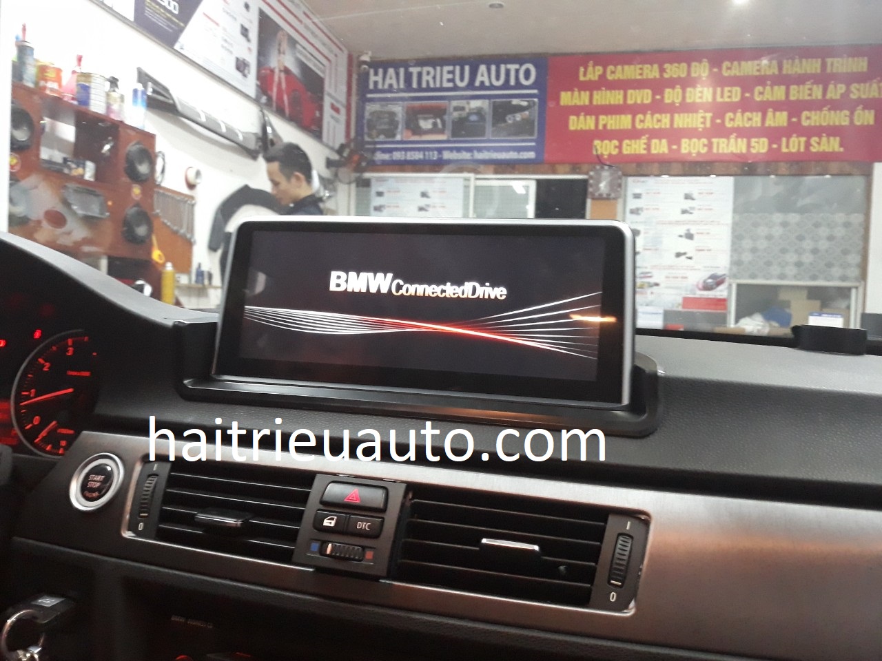 Màn hình android theo xe BMW E90 4 Image