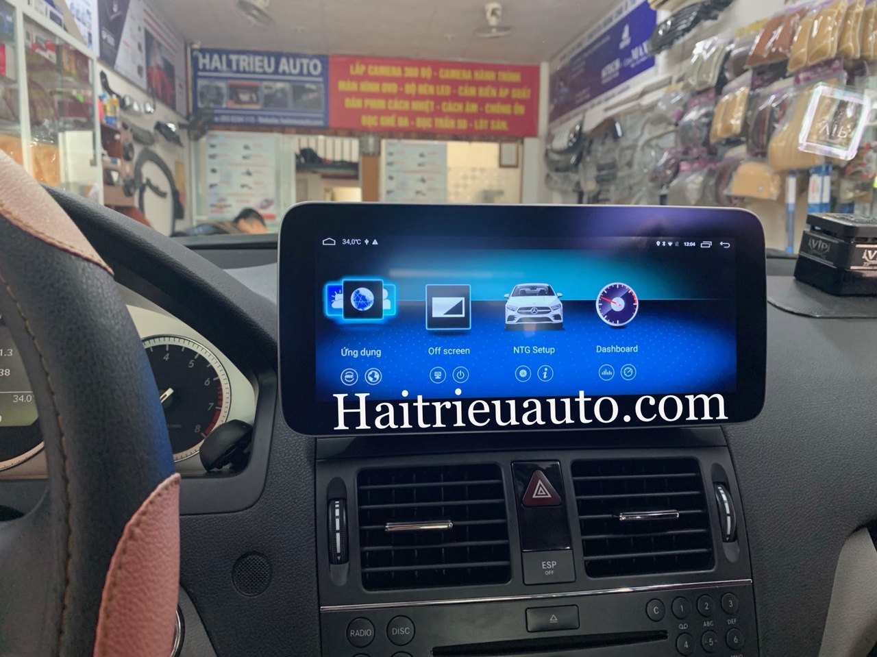 Màn hình android theo xe Mercedes C200 2 Image