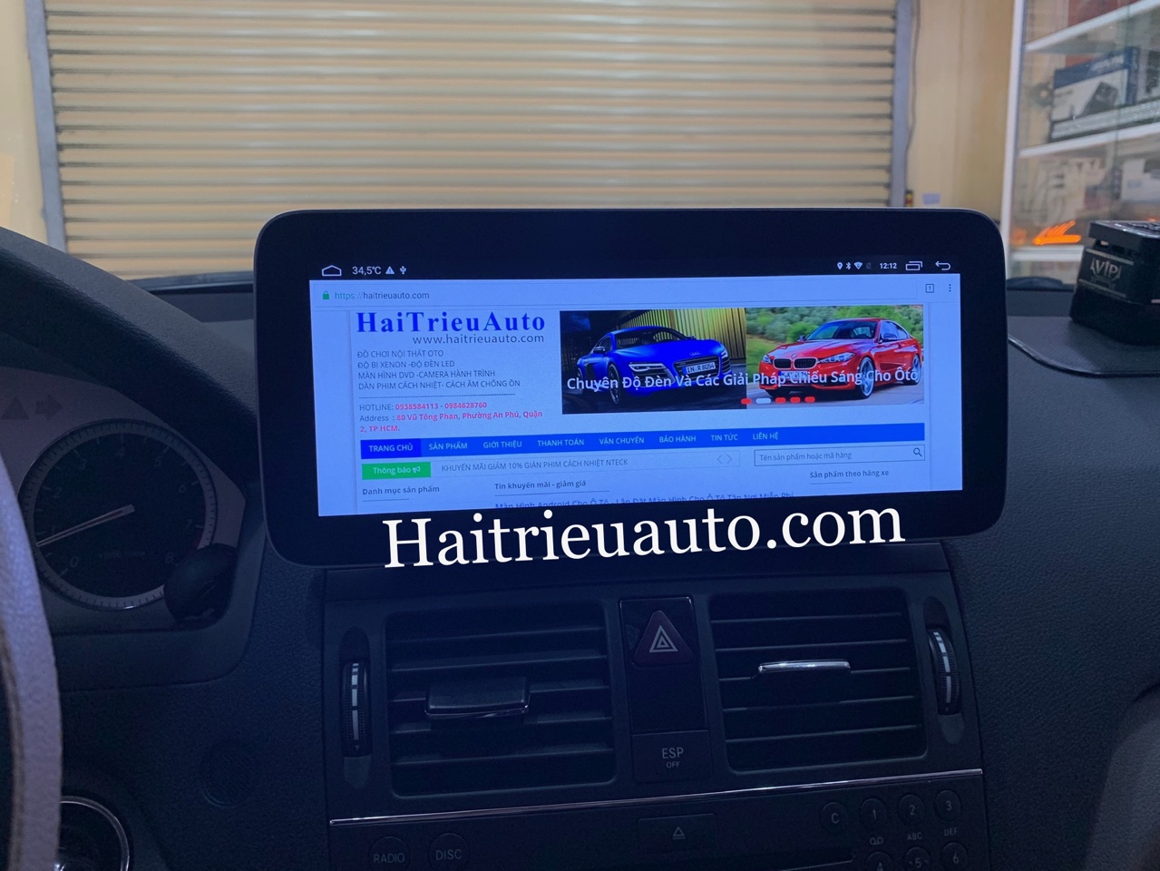 Màn hình android theo xe Mercedes C200 3 Image