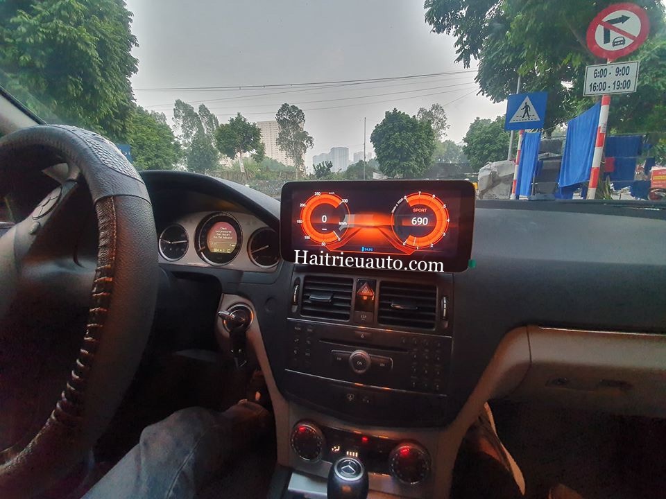 Màn hình android cho xe Mercedes c300 2010 4 Image