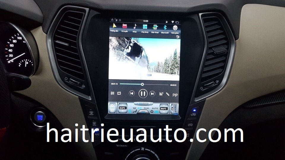 màn hình tesla cho xe Hyundai Santafe 3 Image