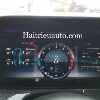 Cửa gió Turbine đèn LED theo xe Mercedes E Class