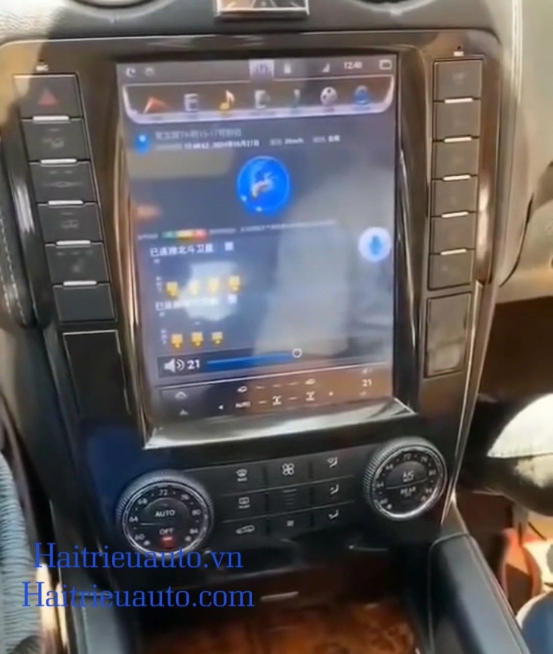 màn hình android theo mercedes GL 450 2 Image