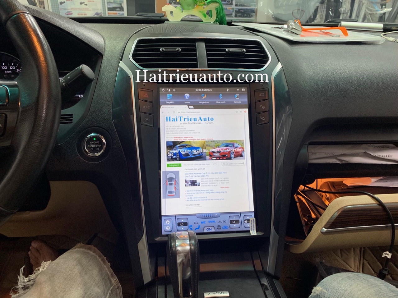 Màn hình tesla android xe Ford Explorer 2 Image