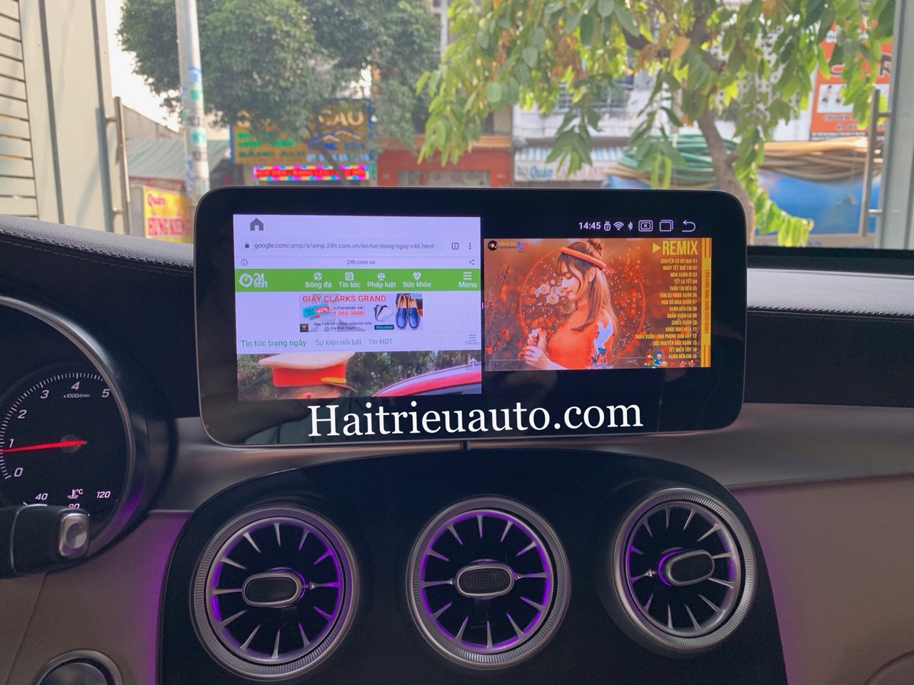 Màn hình android theo xe Mercedes GLC 300 5 Image