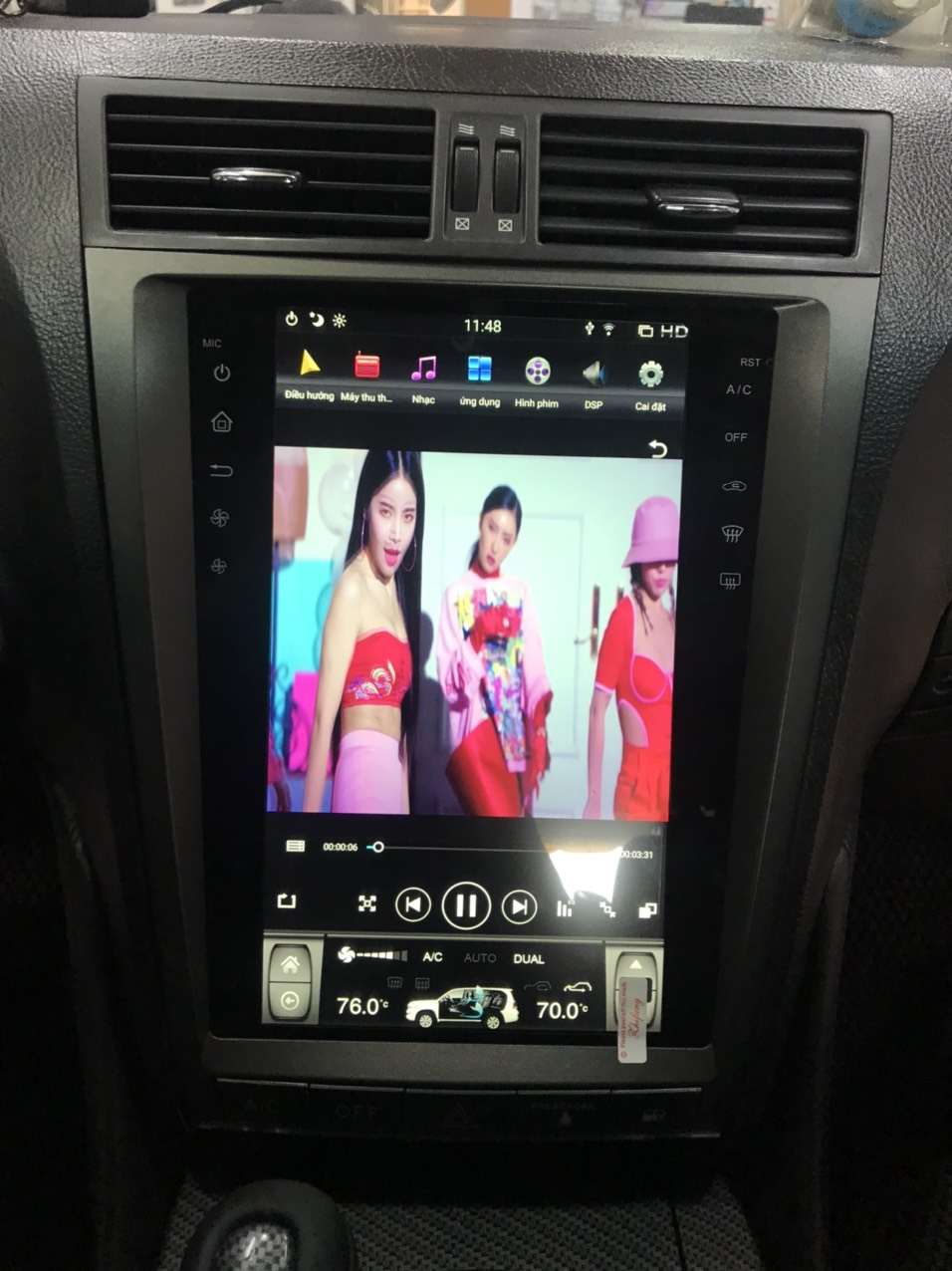 Màn hình tesla android theo xe Lexus GS450h 5 Image