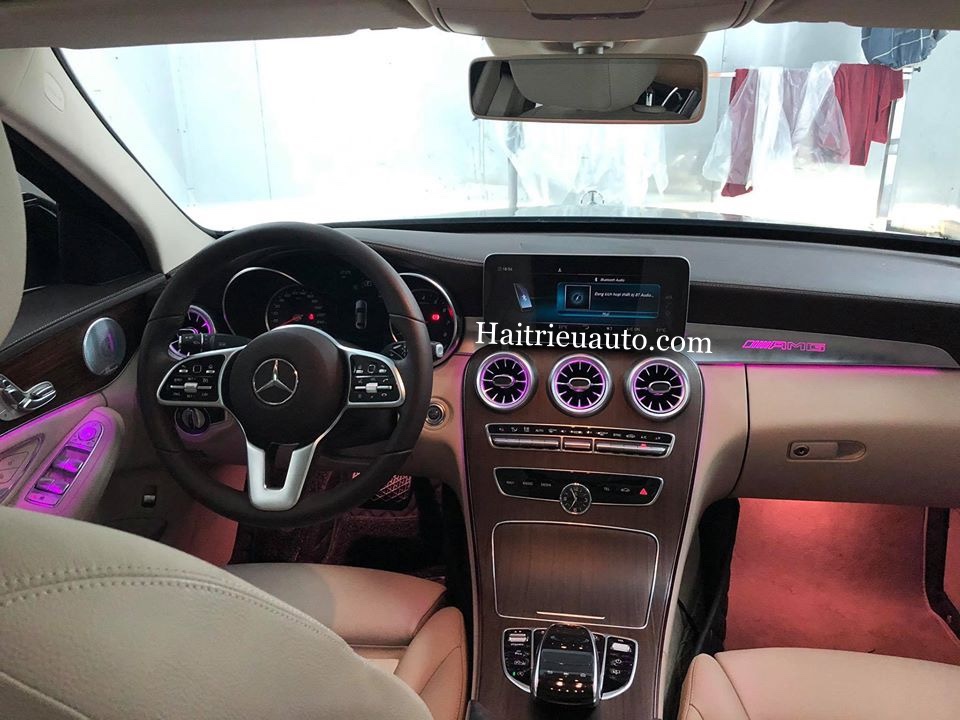 Cửa gió Turbine đèn LED theo xe Mercedes C200 4 Image