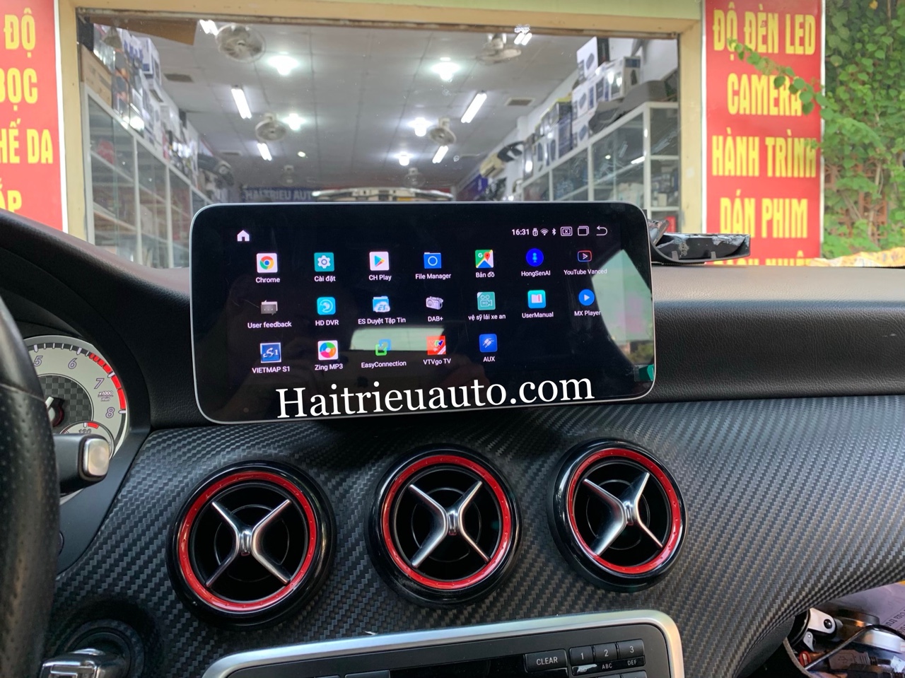 Màn hình android theo xe Mercedes A 45 5 Image