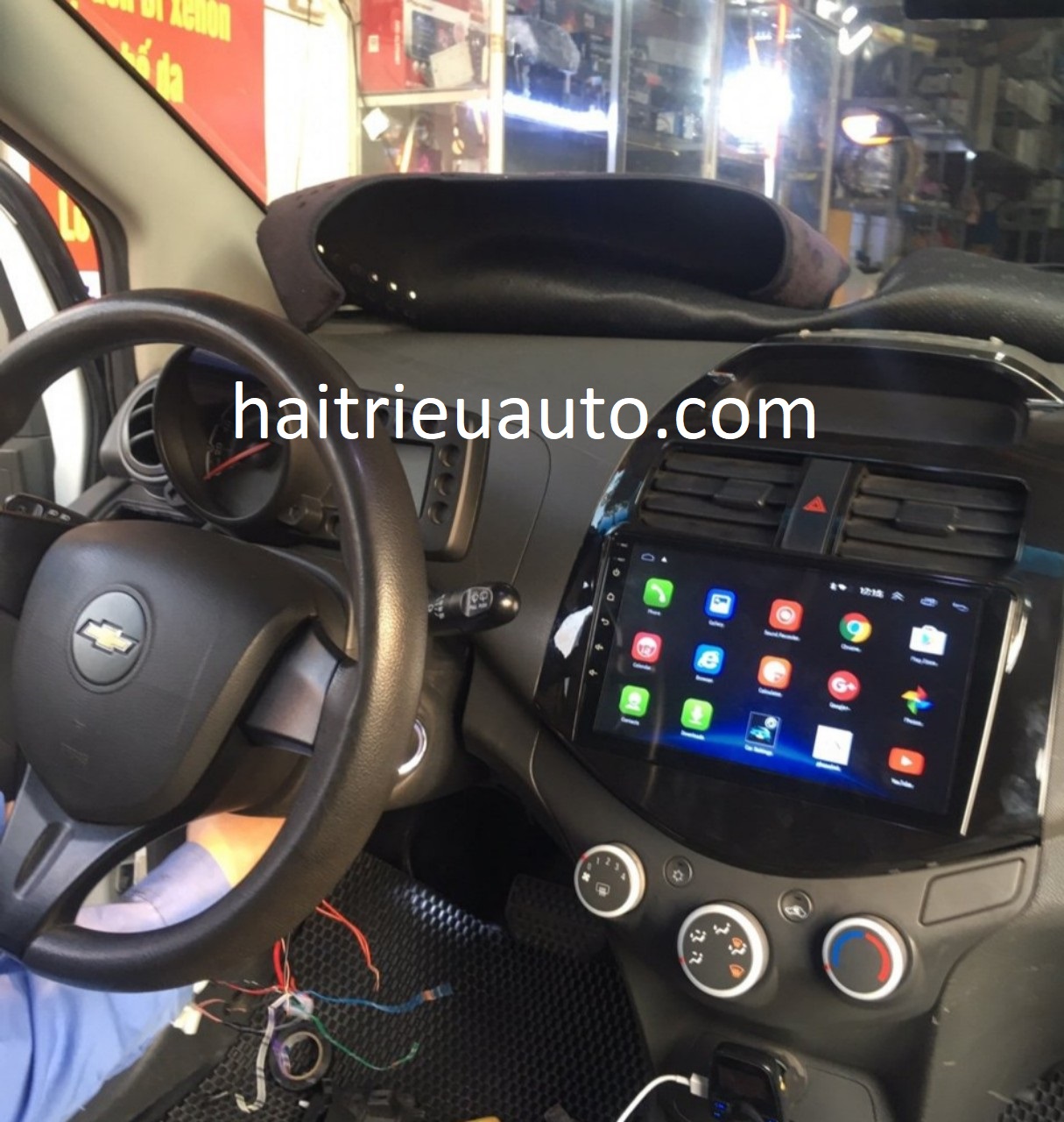 màn hình android theo xe spark 2 Image