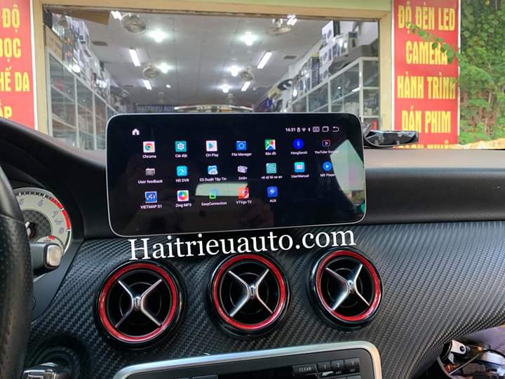 Màn hình android theo xe Mercedes A 250 4 Image