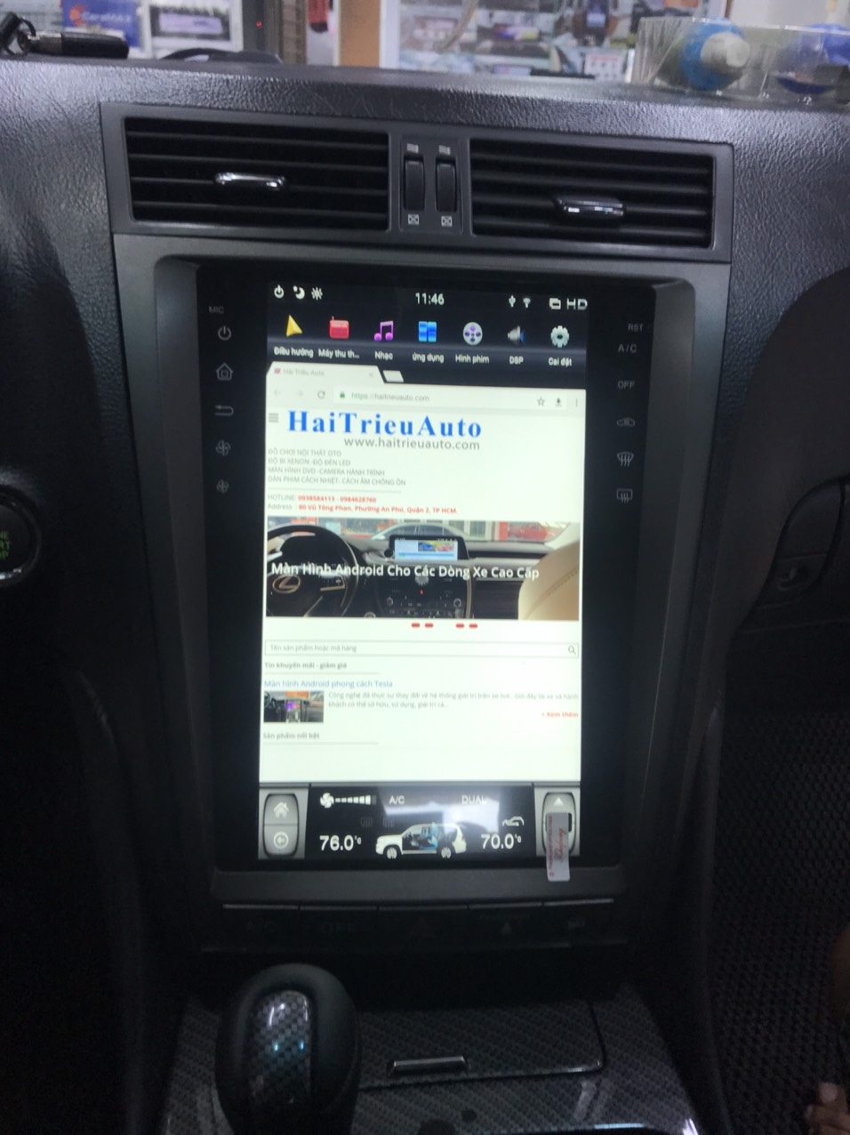 Màn hình tesla android theo xe Lexus GS450h 6 Image