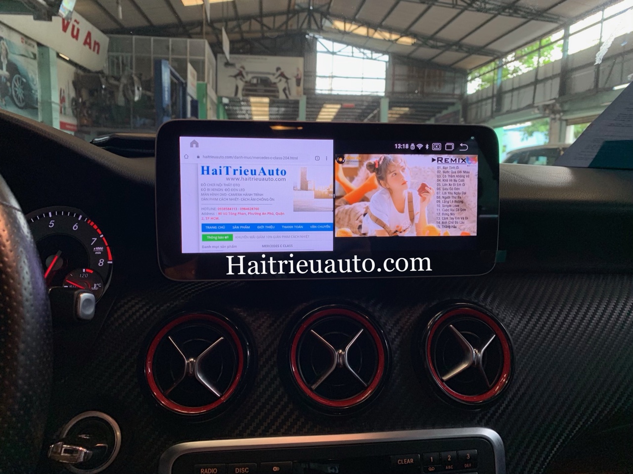 Màn hình android theo xe Mercedes A 200 2 Image