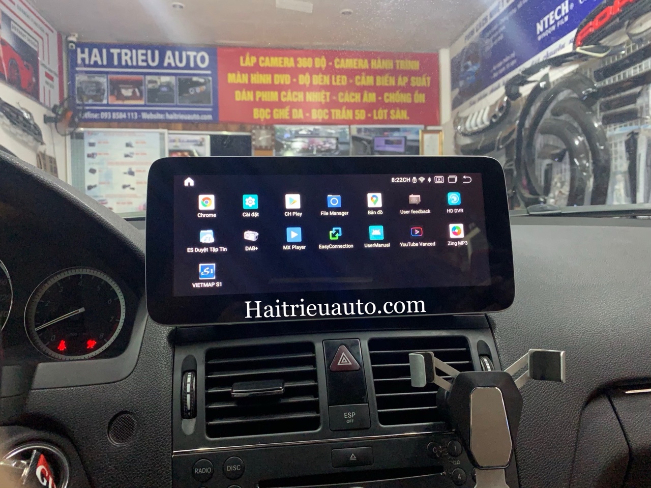 Màn hình android xe Mercedes C200 5 Image