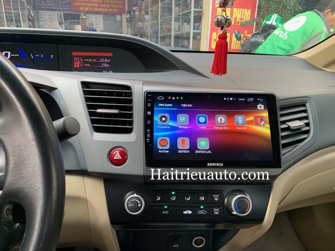 Màn hình android zestech theo xe honda civic 2013 4 Image