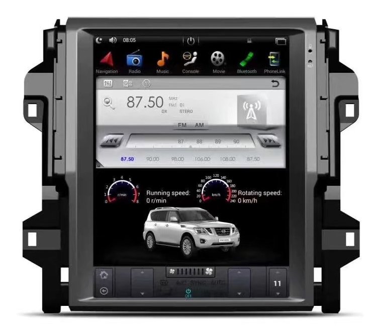 màn hình tesla theo xe fortuner 2018 4 Image