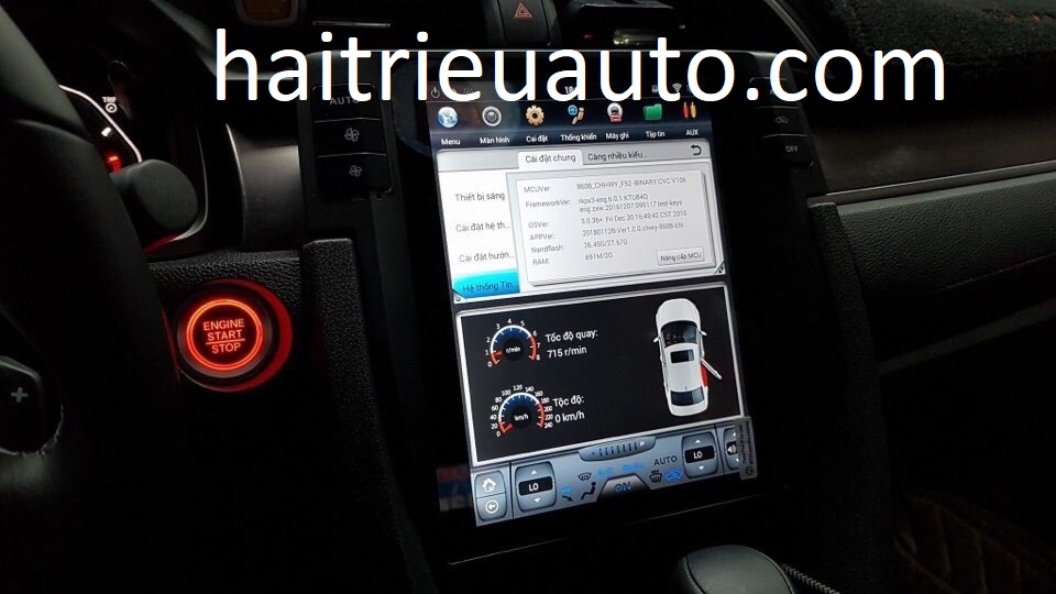 màn hình android tesla honda civic 2018 2 Image