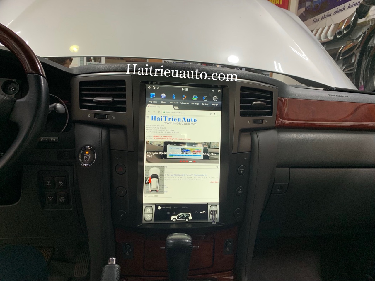 Màn hình tesla android xe Lexus LX 570 6 Image