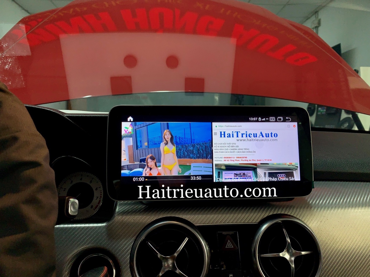 Màn hình android theo xe Mercedes GLK 250 2015 6 Image