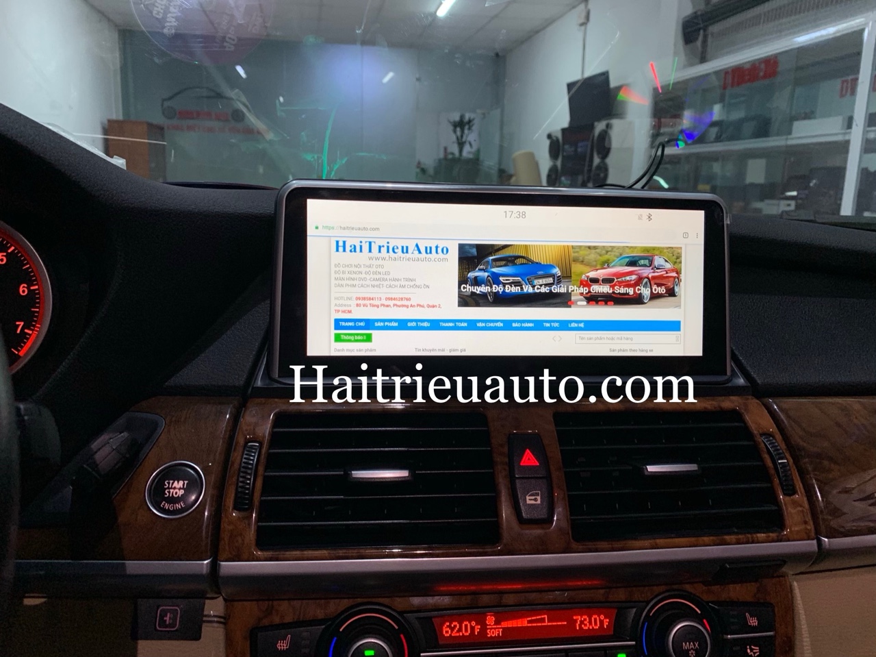 Màn hình android theo xe BMW X6 2007-2010 4 Image