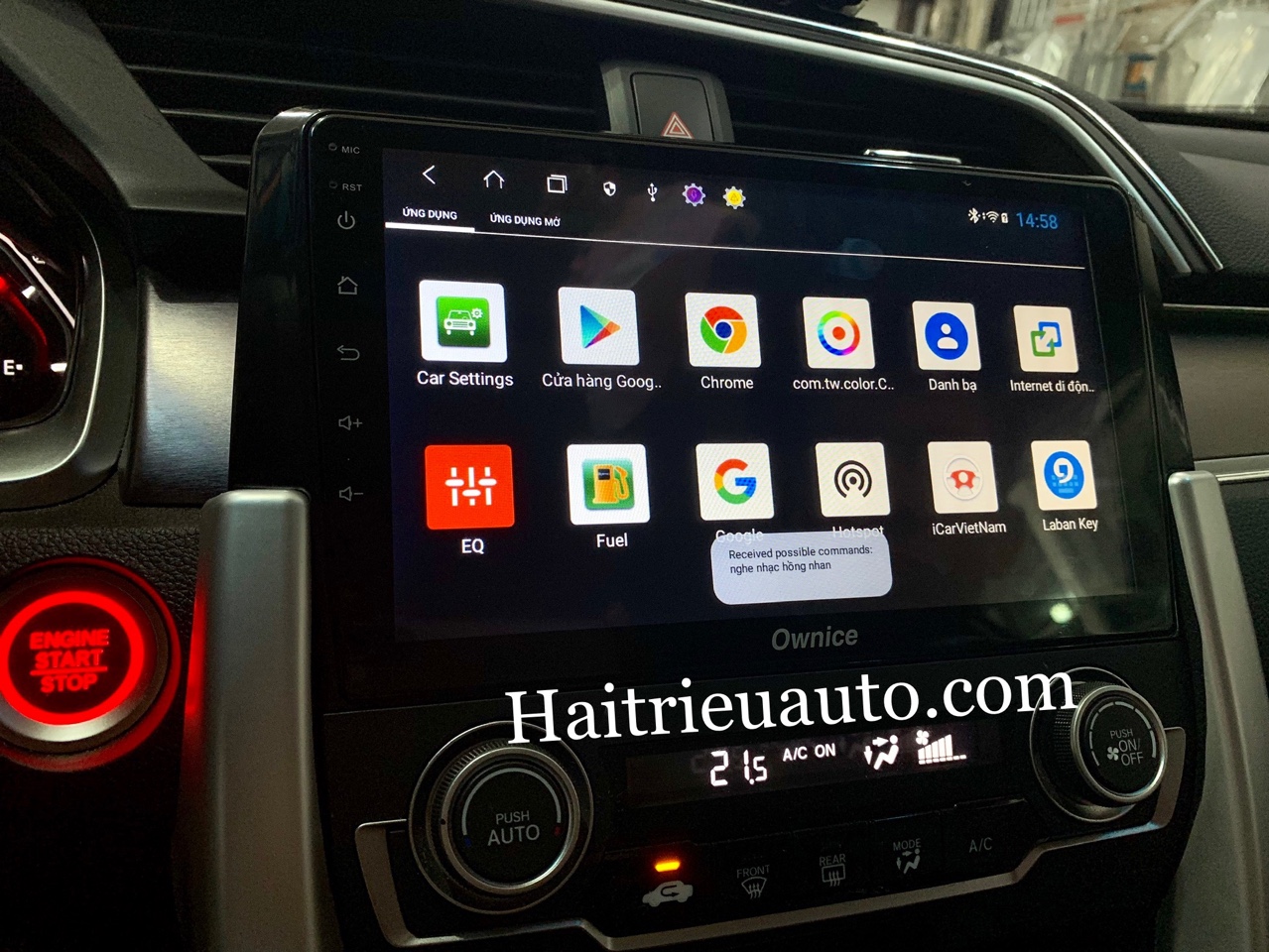 màn hình android Ownice theo xe Honda Civic 4 Image