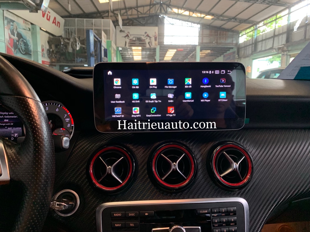 Màn hình android theo xe Mercedes A 200 5 Image