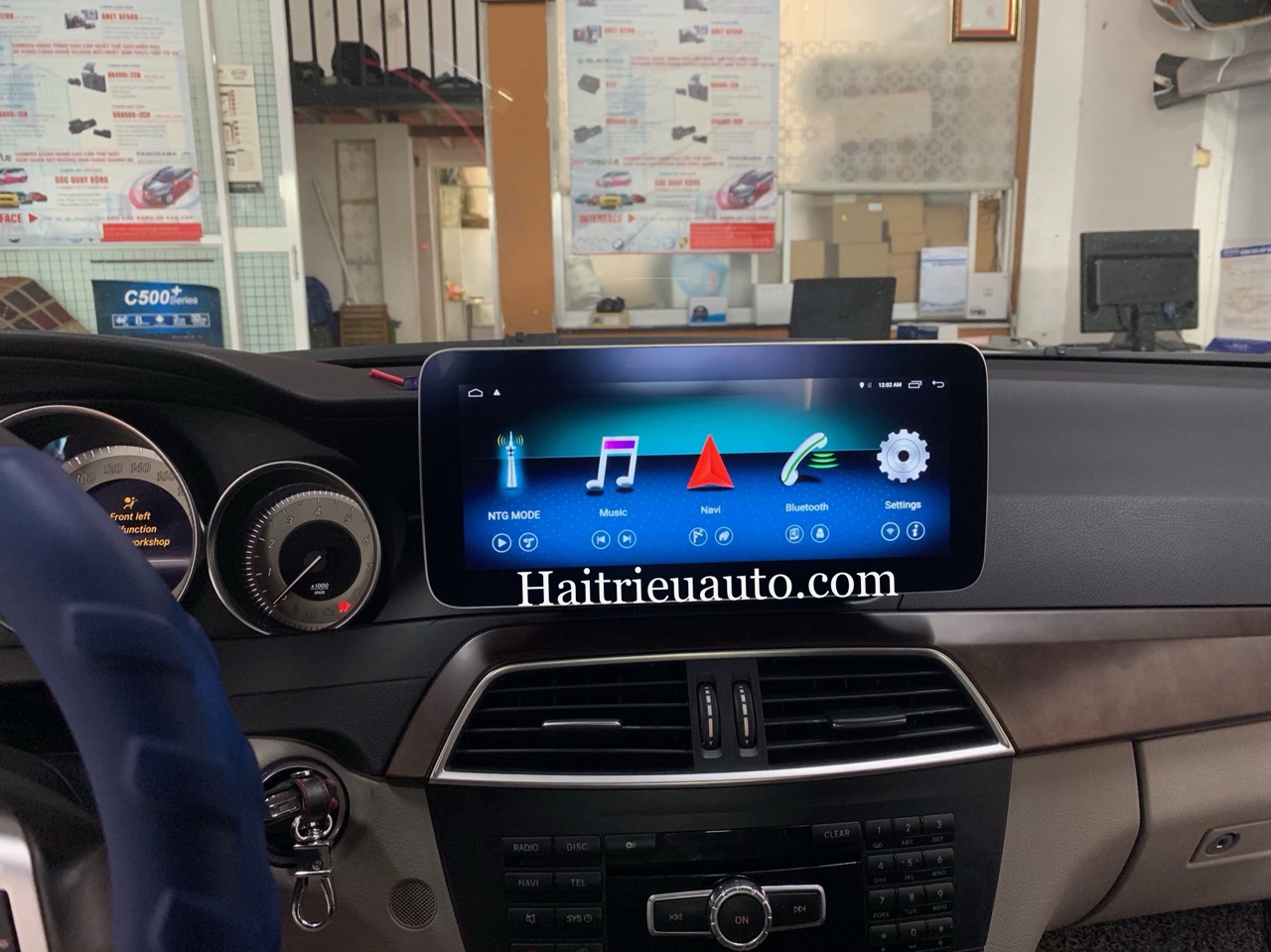 Màn hình android theo xe Mercedes C250 2013 5 Image
