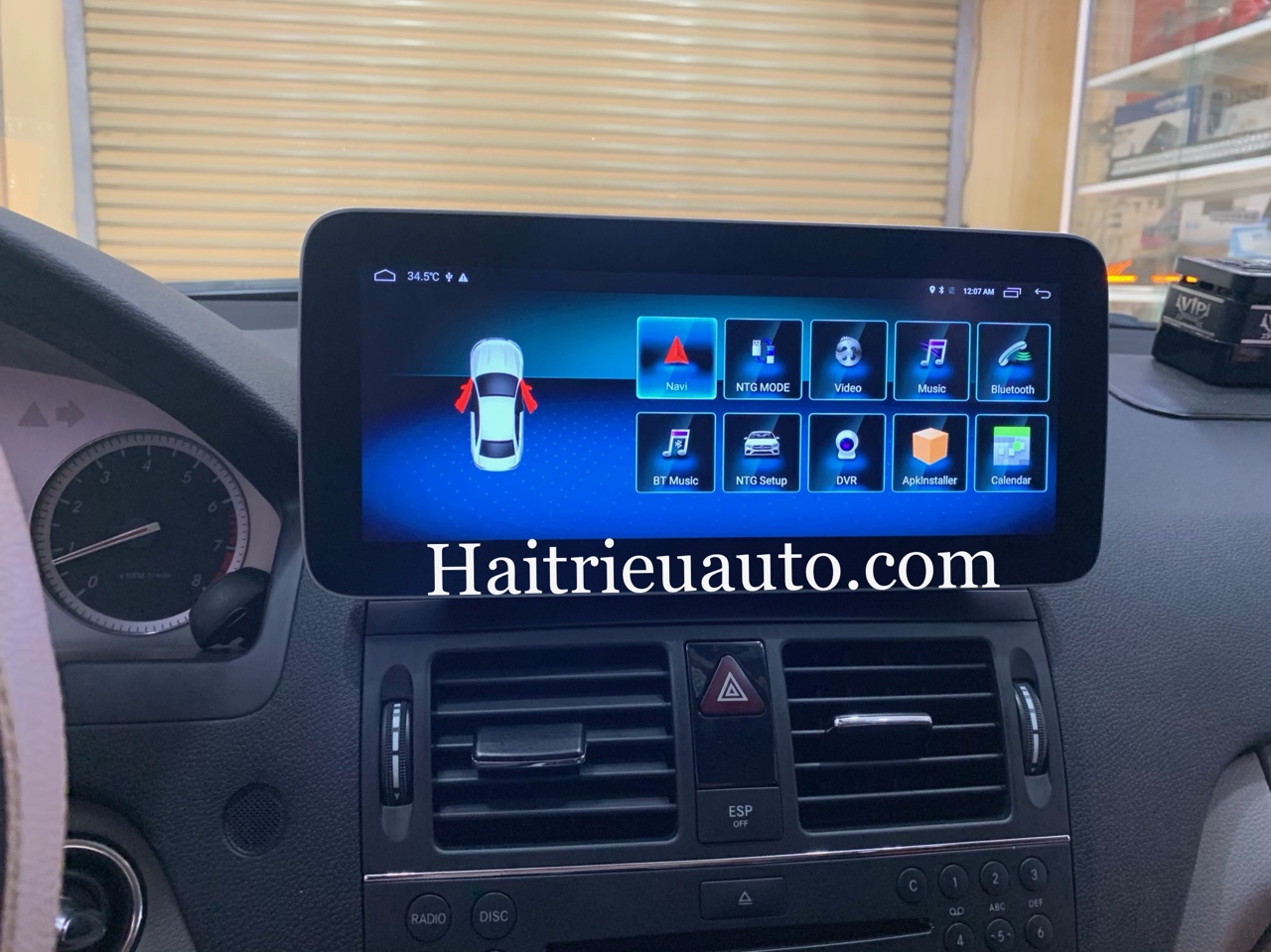 Màn hình android theo xe Mercedes C200 2006-2010 6 Image