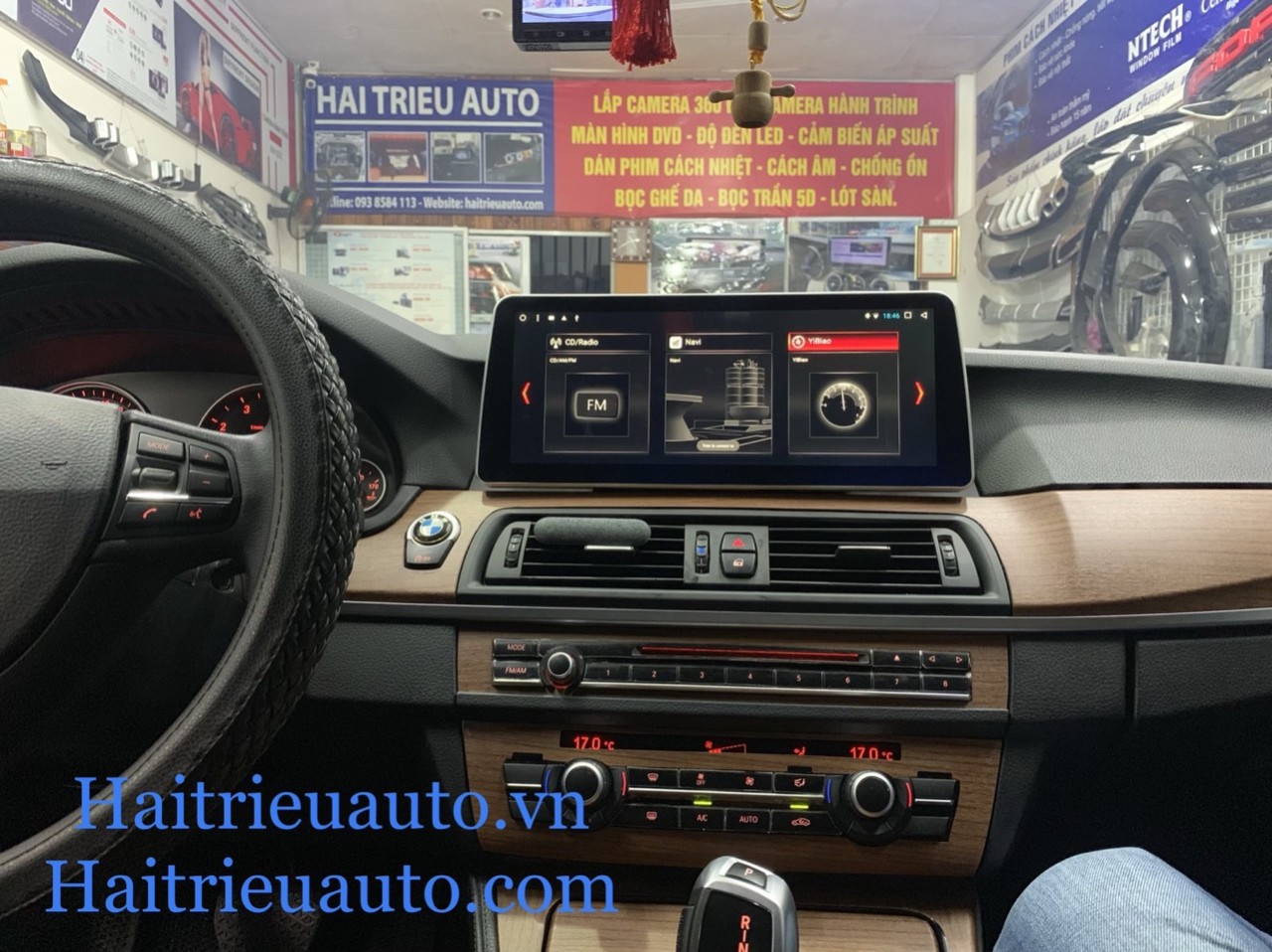 Màn hình android theo xe BMW 520i 5 Image