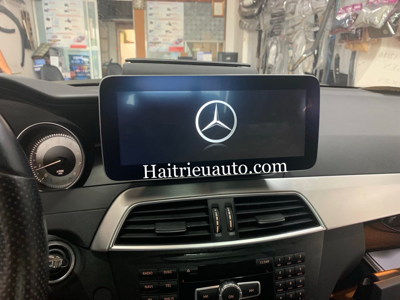 Màn hình android theo xe Mercedes C200 2011-2014 6 Image