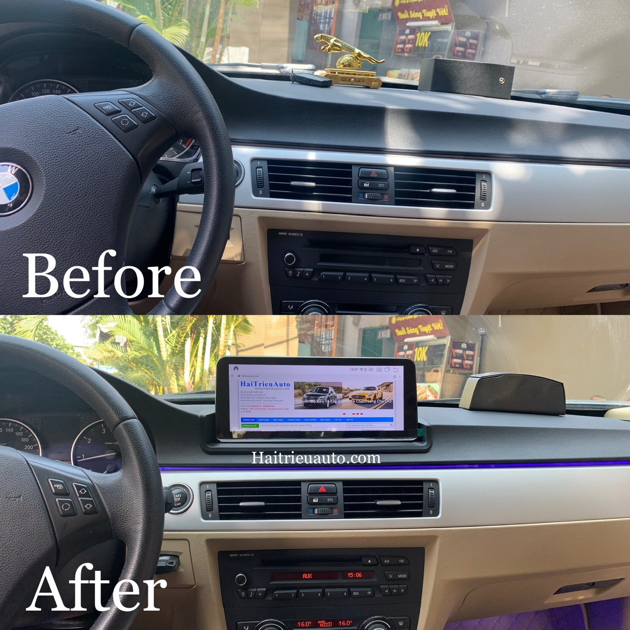 Màn hình android theo xe BMW 320i 2005-2012 2 Image