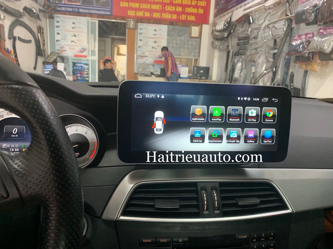 Màn hình android theo xe Mercedes C200 2011-2014 4 Image