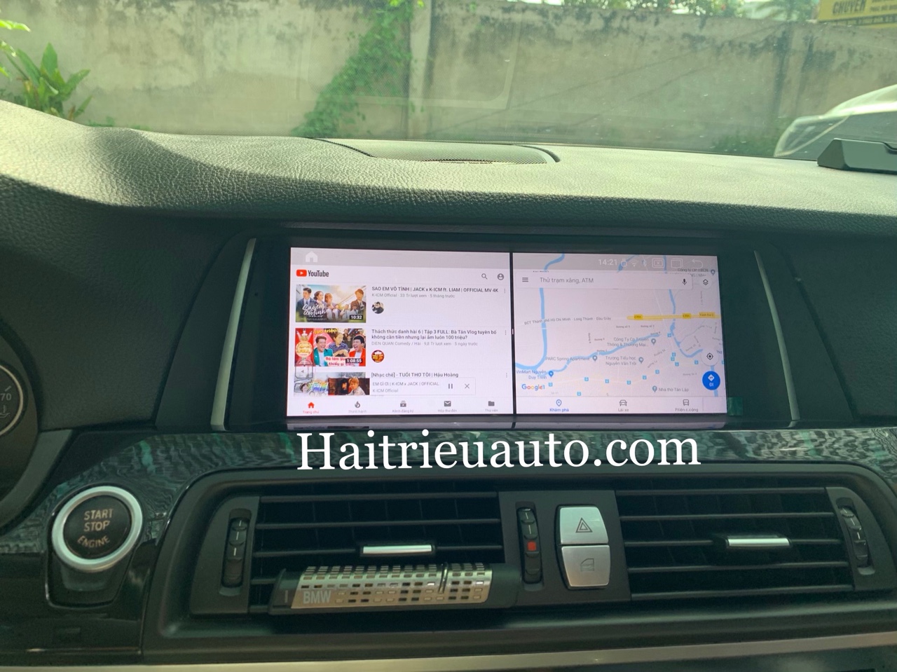 Màn hình android theo xe BMW 528i 6 Image
