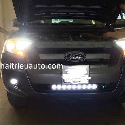 độ đèn trước xe ranger