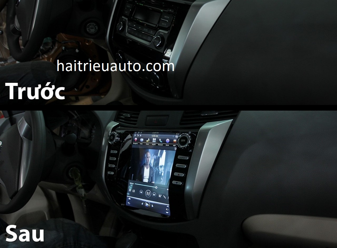màn hình tesla xe Nissan Navara 2018 4 Image