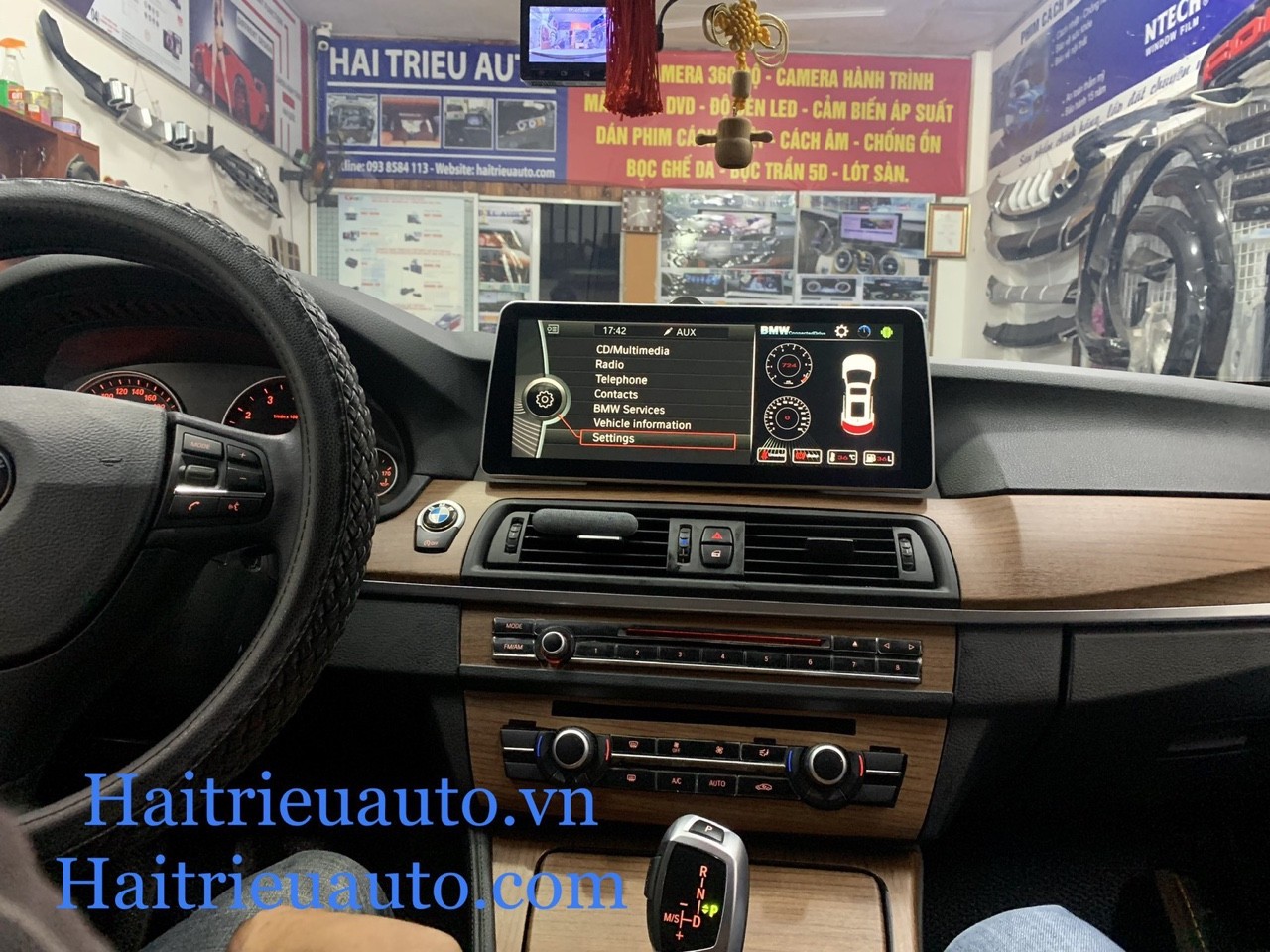 Màn hình android theo xe BMW 520i 6 Image
