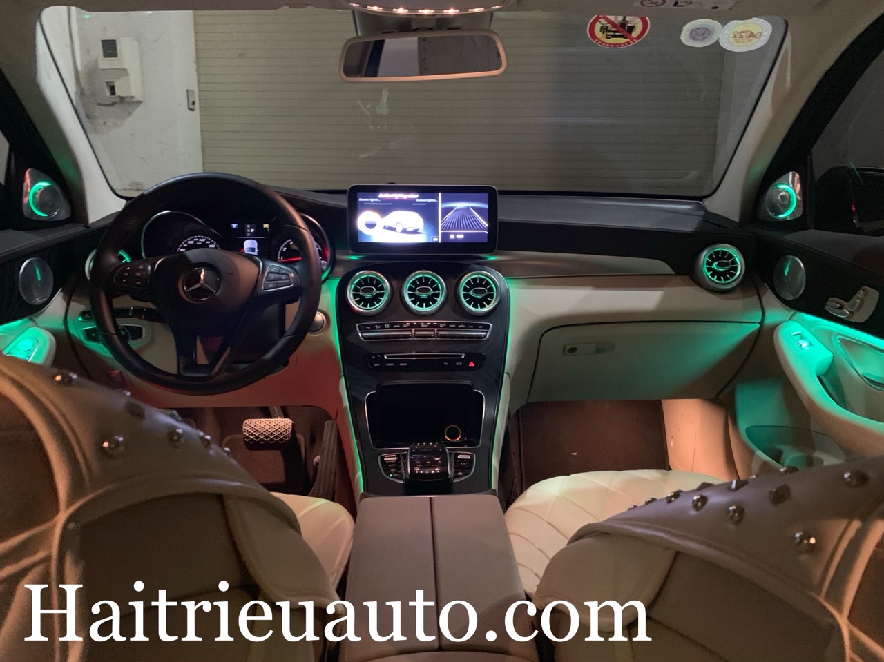 Cửa gió Turbine đèn LED theo xe Mercedes GLC 4 Image