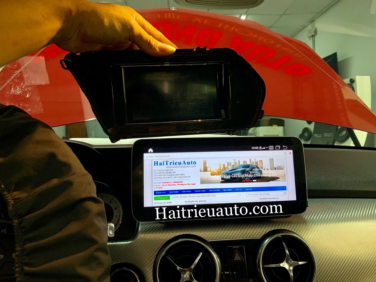 Màn hình android theo xe Mercedes GLK 250 2015 2 Image