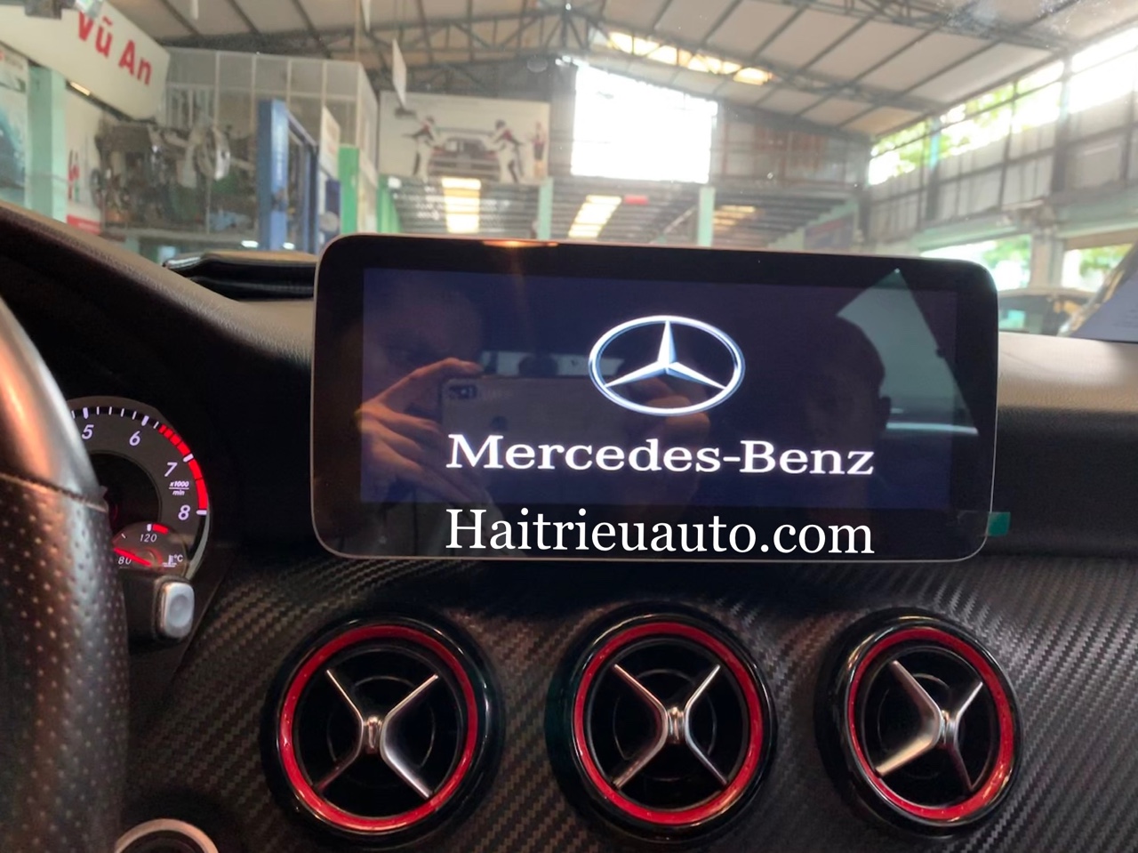 Màn hình android theo xe Mercedes A 250 9 Image